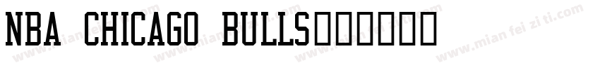 NBA Chicago Bulls字体转换